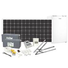 Solcellspaket 200W med 12V 80L Kylskåp 